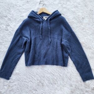 Victoria's Secret‎ Pink Knit Hooded Cropped Sweater